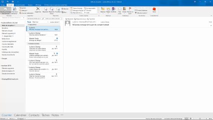 Créer un contact Outlook 2016