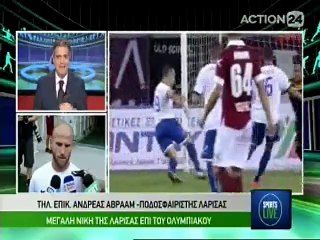 Συνέντευξη Ανδρέα Αβραάμ στο Action 24 (Sport Live 26-09-2016)