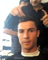 Cristiano Ronaldo and Dolores his mother having haircut and make up together