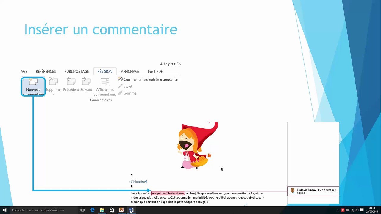 Gestion de documents longs Word 2013