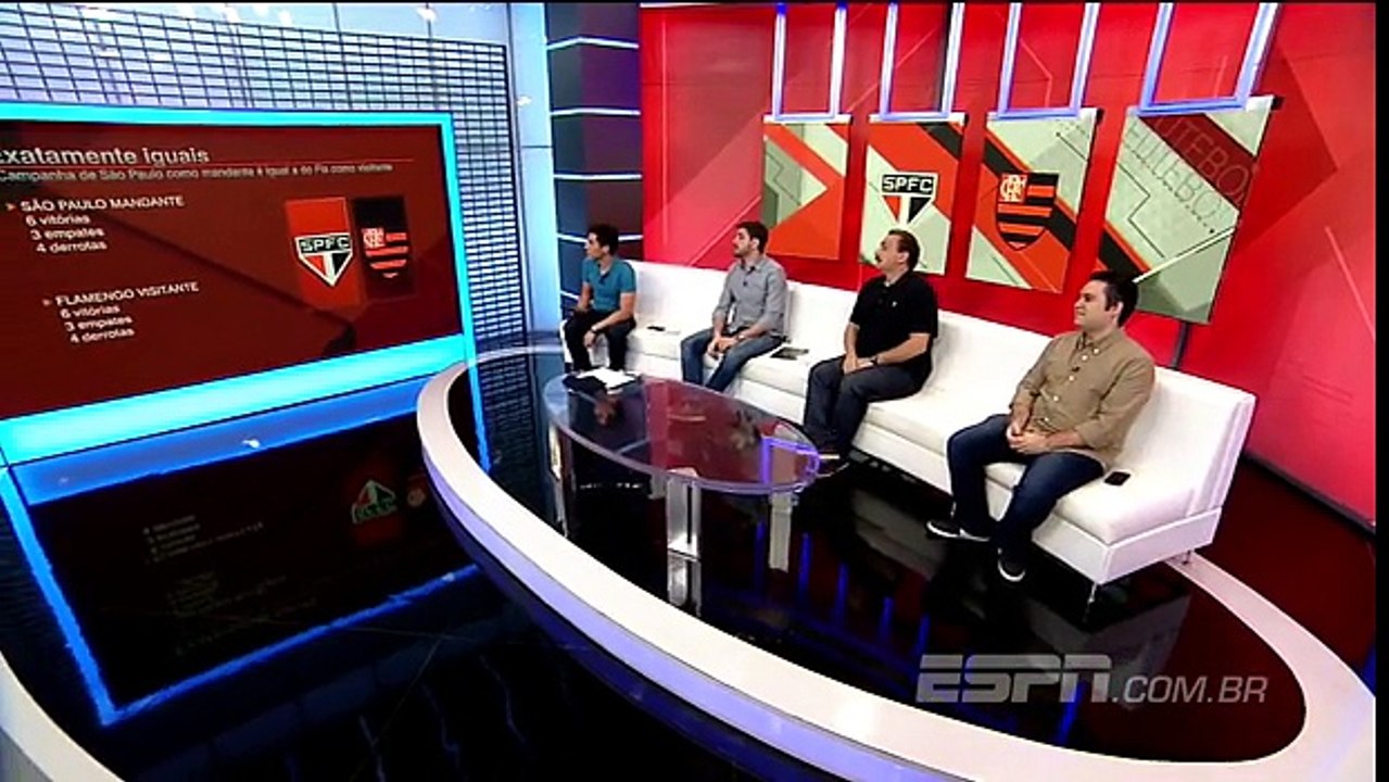 Campanha do Flamengo como visitante é igual ao desempenho do São Paulo em casa