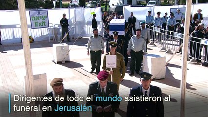 El adiós a Shimon Peres