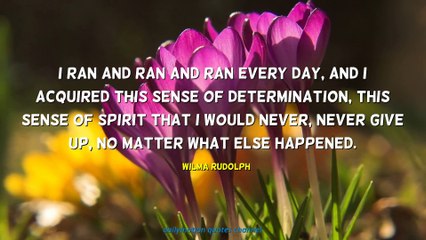 Wilma Rudolph Quotes