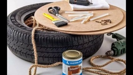 Décoration originale! Que faire avec des vieux pneus