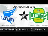 《LOL》2016 LCK 區域資格賽 Round 1  Afeeca vs Jin Air Game 5