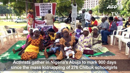 Chibok protest in Abuja on 900-day anniversary of kidnapping