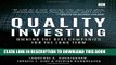 New Book Quality Investing: Owning the best companies for the long term