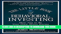 Collection Book The Little Book of Behavioral Investing: How not to be your own worst enemy
