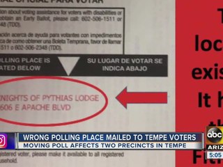 Voters in Tempe getting incorrect election mailers