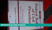 FAVORIT BOOK Federal Rules of Civil Procedure: With Selected Statutes and Cases READ EBOOK