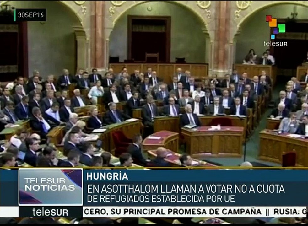 Húngaros votarán si aceptan cuota de refugiados establecida por UE