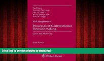 FAVORIT BOOK Processes of Constitutional Decisionmaking: Cases and Material 2015 Supplement FREE