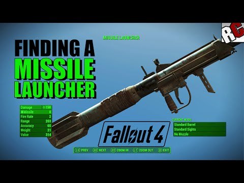 Fallout 4 - Finding a MISSILE LAUNCHER (Best Weapons in Fallout 4)