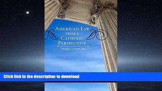 FAVORIT BOOK American Law from a Catholic Perspective: Through a Clearer Lens (Catholic Social