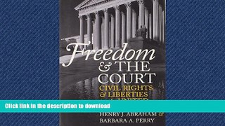 FAVORIT BOOK Freedom and the Court: Civil Rights and Liberties in the United States (Eighth