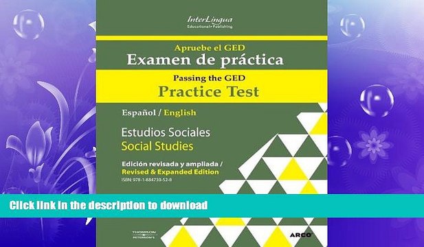 GET PDF Apruebe el GED/ Passing the GED: Examen De Practica/ Practice Test: Estudios Sociales/