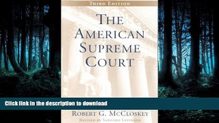 FAVORIT BOOK The American Supreme Court (The Chicago History of American Civilization) FREE BOOK