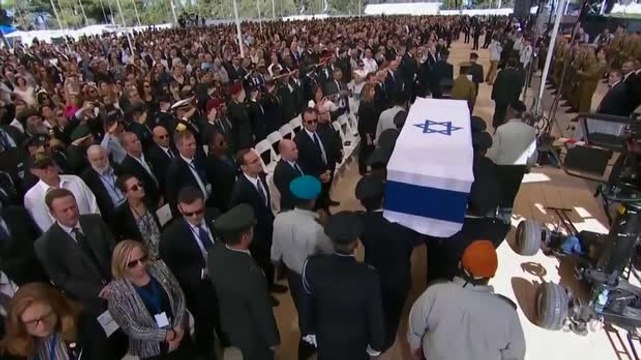 Líderes mundiais acompanham funeral do ex-presidente de Israel Shimon Peres