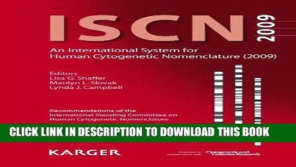 [PDF] ISCN 2009: An International System for Human Cytogenetic Nomenclature (2009):