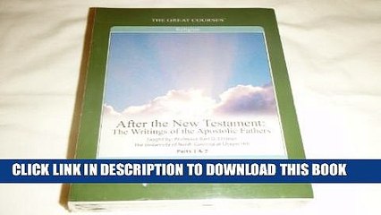 [PDF] After the New Testament: The Writings of the Apostolic Fathers Part 1   2 (DVD Audiobook)