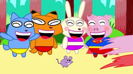 Peppa Pig English Episodes Crying! Monster Bite Peppa Pig! Spiderman Frozen Elsa Nursery Rhymes