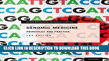 [PDF] Genomic Medicine: Principles and Practice (Oxford Monographs on Medical Genetics) Full