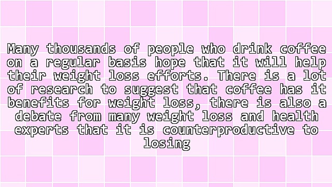 Does Coffee Stop You From Losing Weight?