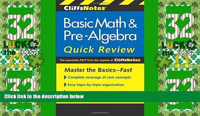 Big Deals  CliffsNotes Basic Math   Pre-Algebra Quick Review, 2nd Edition (Cliffs Quick Review