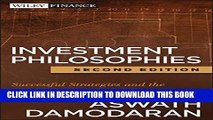 [PDF] Investment Philosophies: Successful Strategies and the Investors Who Made Them Work Popular