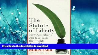 READ THE NEW BOOK The Statute of Liberty : How australians can take back their Rights READ EBOOK