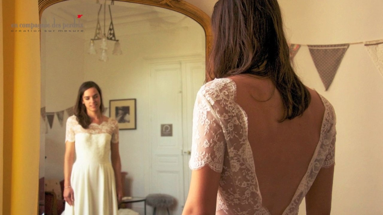 Créatrice robe de mariée sur mesure - Atelier "En compagnie des perdrix" - Montpellier (France)
