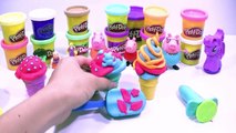 Play doh ice-cream cups! - CREATE cream playdoh frozen for peppa pig Toys