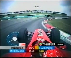 F1, GP Malesia 2001 - La pole position di Michael Schumacher