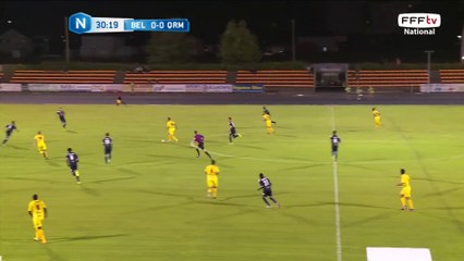 Frappe qui frôle le poteau !