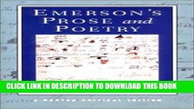 [PDF] Emerson s Prose and Poetry (Norton Critical Editions) Full Colection