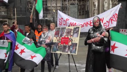 Halep Saldırıları Protesto Edildi