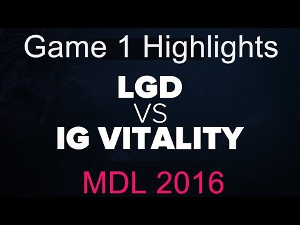 LGD Forever Young vs iG Vitality Game 1 Highlights - MDL 2016 Autumn