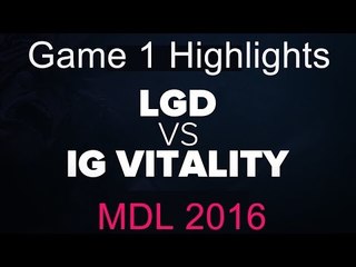 LGD Forever Young vs iG Vitality Game 1 Highlights - MDL 2016 Autumn