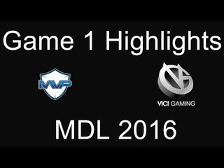 MVP Phoenix vs Vici Gaming Game 1 Highlights - MDL 2016 Autumn