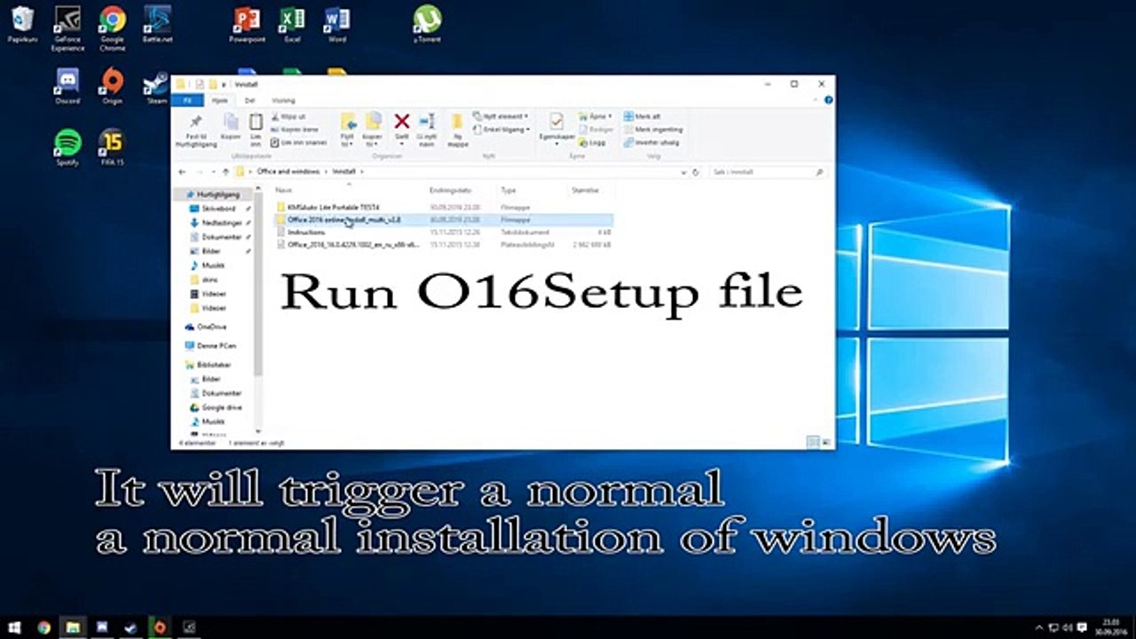 Activate Microsoft Office 2016 Without Product Key.