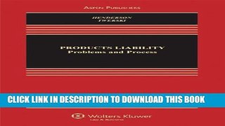 [PDF] Products Liability: Problems   Process (Aspen Casebook) Full Online