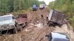 Truck Crash Compilation 2016 , Trucks on Extreme Siberian roads