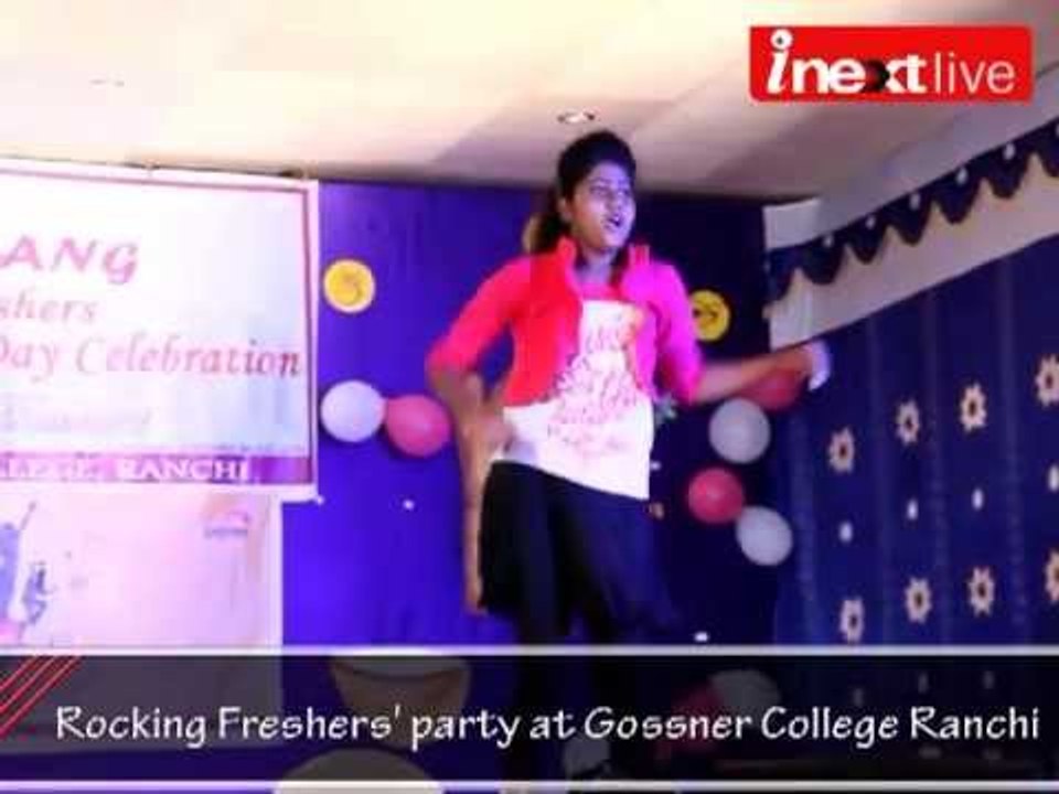 Rocking Freshers' party at Gossner College Ranchi