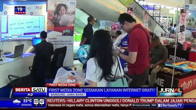 First Media Zone Sediakan Internet Gratis di Pusat Perbelanjaan Bandung