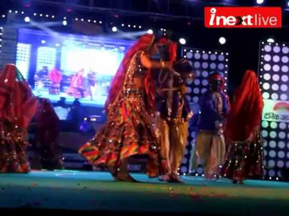 Saroj Khan as judge at Inter School Dandia competition