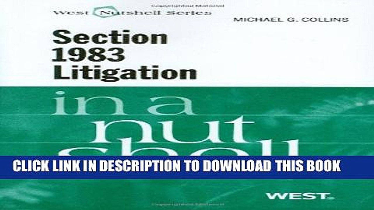 [PDF] Section 1983 Litigation in a Nutshell [Full Ebook]