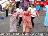 Sindur Khela on the last day of Durga puja festival