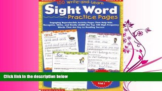 different   100 Write-and-Learn Sight Word Practice Pages: Engaging Reproducible Activity Pages
