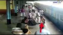 Maharashtra cop saves woman from fatal accident at railway station, Watch Video _ Oneindia News