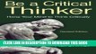 [PDF] Be a Critical Thinker: Hone Your Mind to Think Critically Popular Online